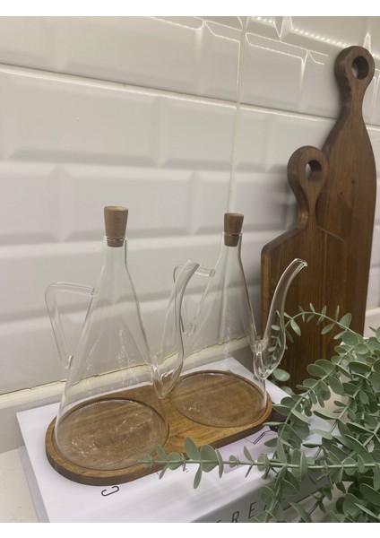 500 ml Standlı Akasya Kapaklı Yağdanlık fiyatları