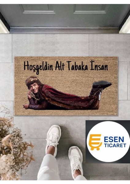 Hoşgeldin Alt Tabaka Insan | Yüksek Kaliteli Dijital Baskılı Kaymaz Kapı Önü Paspası – Prens Temalı