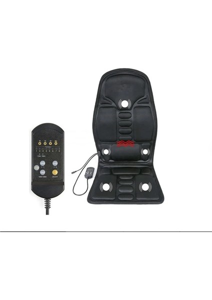 Kohlemann Taşınabilir Titreşimli Oto Koltuk Masaj Minderi - Isıtıcılı Minder - 8 Programlı Masaj Aleti