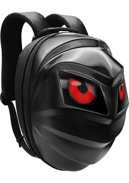 Karbon Fiber LED Gözlü Akıllı Sırt Çantası – Sert Kasa, USB Şarj Girişli, Işıklı Teknolojik Çanta modelleri