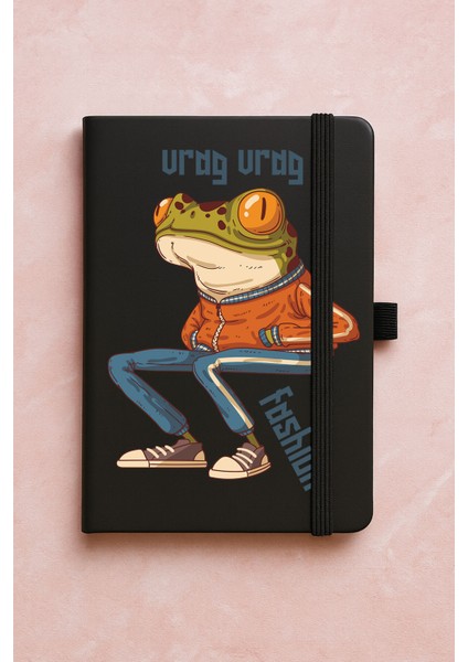 Promosyon Tarihsiz Premium Termo Defter Desenli 192 Yaprak - Kurbağa