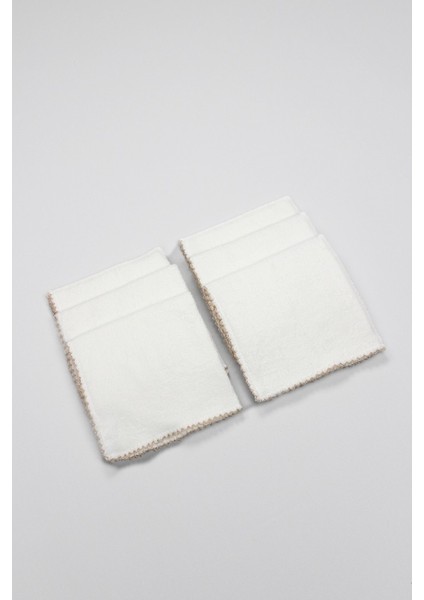 bulurum bistyle organik 28x28 6'lı havlu mendil 90105 ekru fiyatları