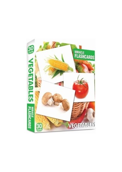 Vegetables Miracle Flashcards (30 Cards)