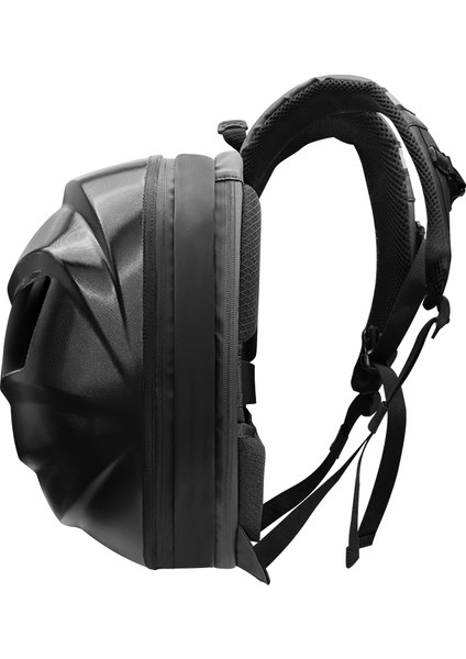 Karbon Fiber LED Gözlü Akıllı Sırt Çantası – Sert Kasa, USB Şarj Girişli, Işıklı Teknolojik Çanta