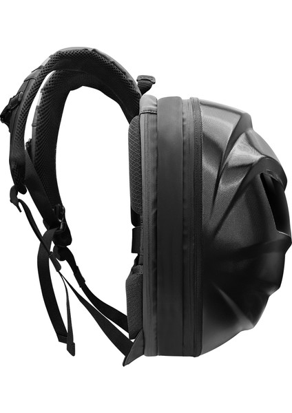 Karbon Fiber LED Gözlü Akıllı Sırt Çantası – Sert Kasa, USB Şarj Girişli, Işıklı Teknolojik Çanta