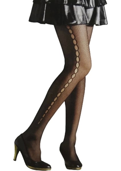 Vog Jakarlı Desenli Külotlu 701 Siyah S-M