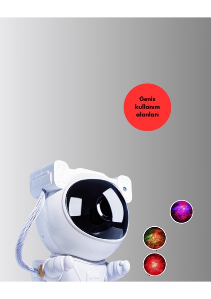 bulurum astronot yıldız projeksiyon lambası 8 efektli uzaktan kumandalı gece ışığı modelleri