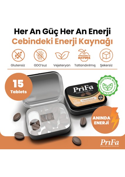 Fındık Kahve Tableti – Her Zaman, Her Yerde Su Gerektirmeyen Taşınabilir Kahve Deneyimi fiyatları