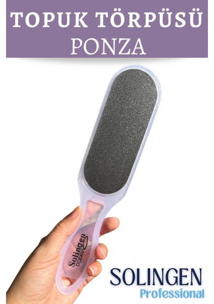 Solingen Ocean Büyük Boy Çift Taraflı Topuk Törpüsü -Topuklara Özel Eğimli Taraf - Büyük Boy