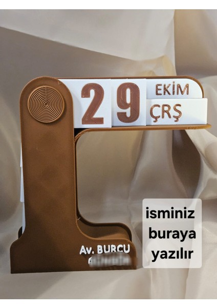 Çevirmeli Masa Takvimi Kişiselleştirilebilir - Isim Yazılabilir - Yılbaşı Hediyelik-Doktor / Öğretmen / Avukat Hediyelik fiyatları