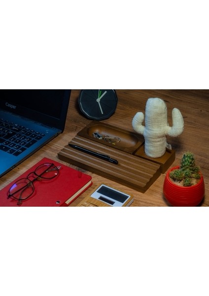 Kayigo Woody Açık Kahverengi Üçlü Ofis Seti - Krem Kaktüs fiyatları