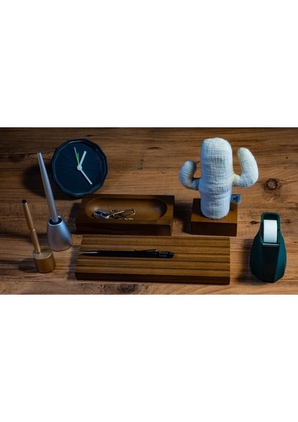 Kayigo Woody Açık Kahverengi Üçlü Ofis Seti - Krem Kaktüs modelleri