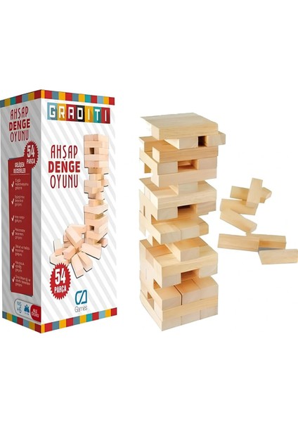 Graditi Ahşap Denge Oyunu Küçük Boy