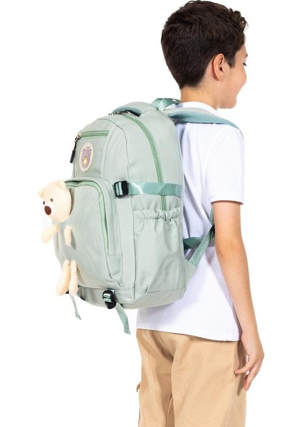 Okul ve Günlük Kullanım Için Ayıcık Figürlü Sırt Çantası