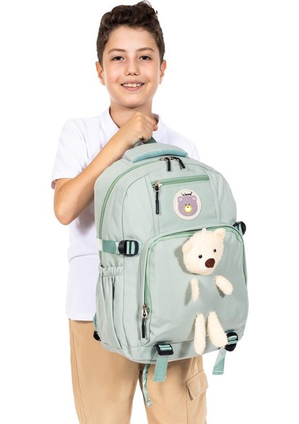 Okul ve Günlük Kullanım Için Ayıcık Figürlü Sırt Çantası