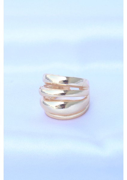 bulurum pirinç gold renk ayarlanabilir tırtıklı bombe yüzük fiyatları