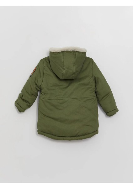 Lcw Baby Haki Kapüşonlu Uzun Kollu Erkek Bebek Parka modelleri