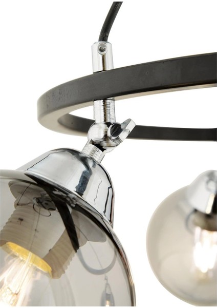 Flora 3'lü Krom Modern Çemberli Avize modelleri