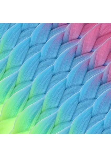 Afrika Örgülük Ombreli Sentetik Saç 100 Gr. / Pembe / Açık Mavi / Neon Sarı fiyatları
