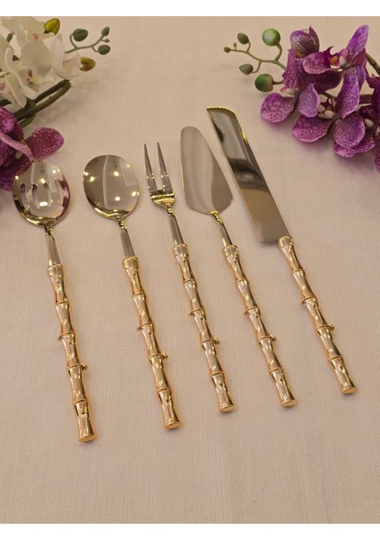 Bambu 5 Parça Servis Seti Gold fiyatları