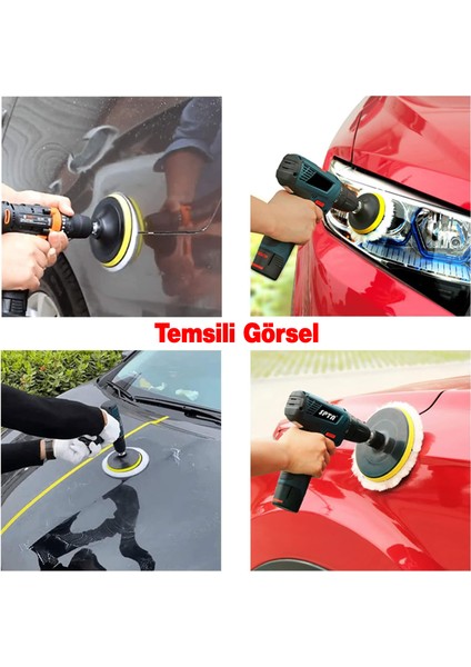 Yün Ped Ø 180 mm Pasta Cila Polisaj Süngeri Cırt Tabanlı Kuzu Postu Yünü Keçesi Parlatma ( 5 Adet ) indirimleri