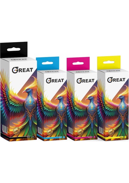 GT51 GT52 4 Renk Muadil Mürekkep Set