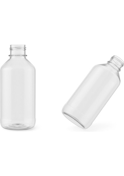 250 ml Şeffaf Boş Pet Şişe – Gülsuyu Vb Ürünler Için, Dayanıklı ve Hafif Plastik Şişe (Kapakları Pembe)