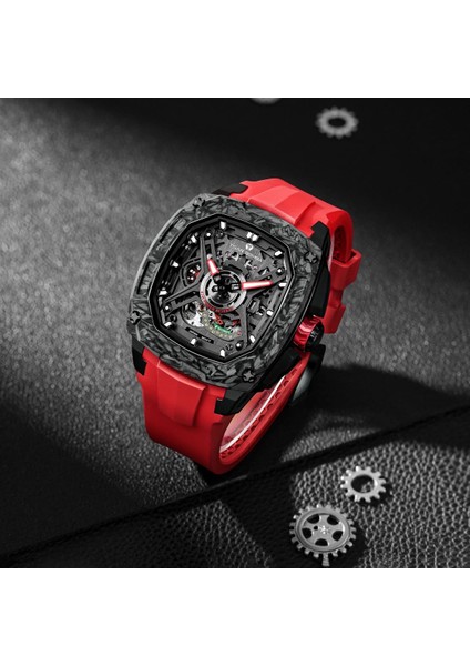 Dark Matter 5 Otomatik Saat TB8605 Kırmızı