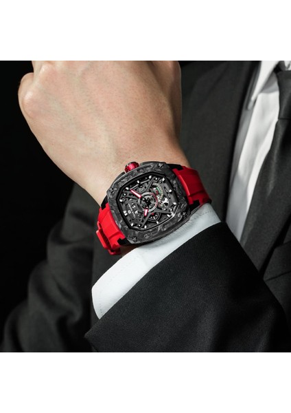 Dark Matter 5 Otomatik Saat TB8605 Kırmızı