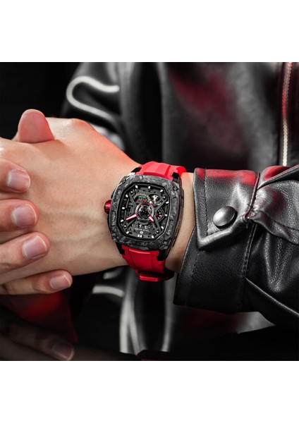 Dark Matter 5 Otomatik Saat TB8605 Kırmızı