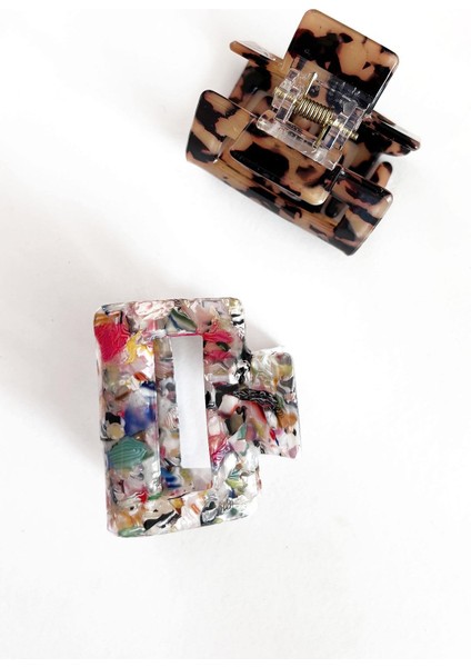 Midi Boy Lüks Kemik Mandal Toka 2 Adet modelleri