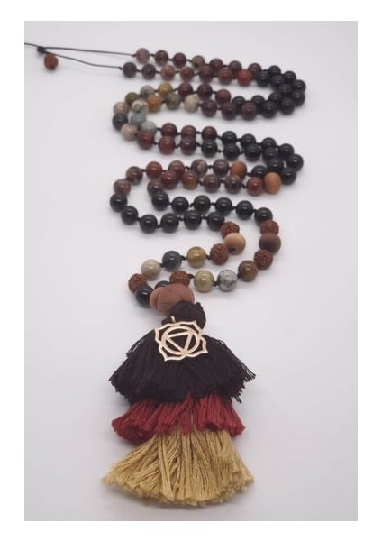 Kök Çakra 108 Mala Kolyesi