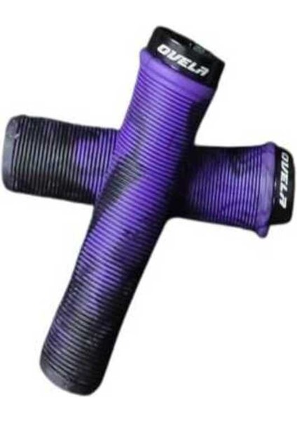 Scooter & Bisiklet Uyumlu Alyanlı Desenli Elcik 135MM Mor/siyah fiyatları