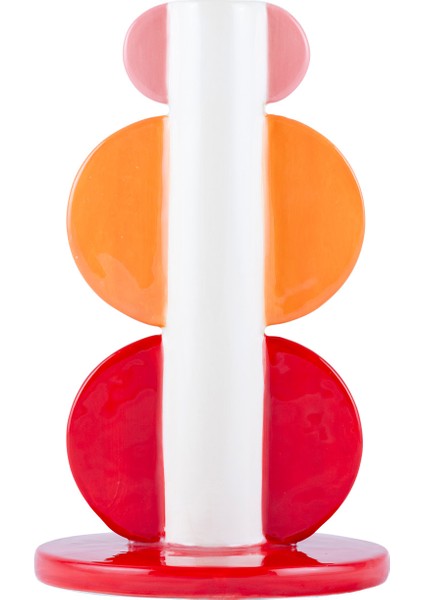 - Lorenzo Amor Del Color Kırmızı El Boyaması Mumluk