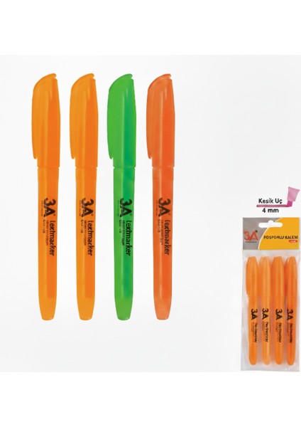 Fosforlu Kalem 4'lü