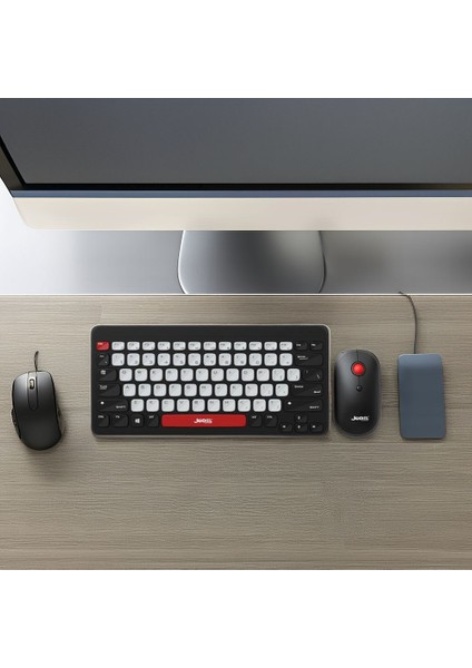 Kablosuz Mini Klavye ve Mouse Seti - Şık, Sessiz ve Ergonomik Tasarım fırsatları
