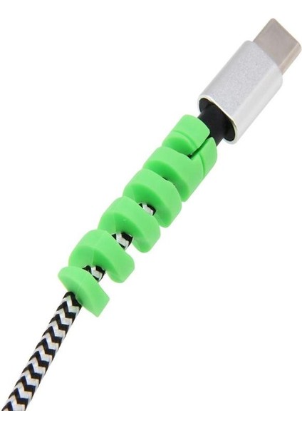 Renkli Spiral Kablo Koruyucu – Şarj ve Kulaklık Kablo Kırılma Önleyici Silikon Koruma | Evrensel Uyumm modelleri