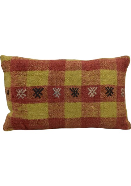 El Dokuma Lumbar Kilim Kırlent Yastık Kılıfı 0271 - Yeni - Çok Renkli