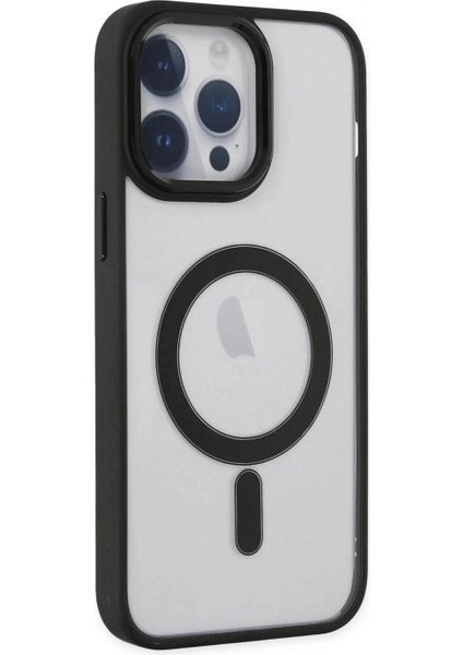 iPhone 14 Pro Kılıf Room Magneticsafe Silikon - Siyah (K95)