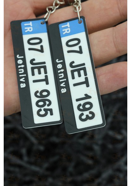 Kişiye Özel Plaka Tasarımlı Araba Anahtarlığı-Özel Üretim Kişisel Tasarım Anahtarlık modelleri