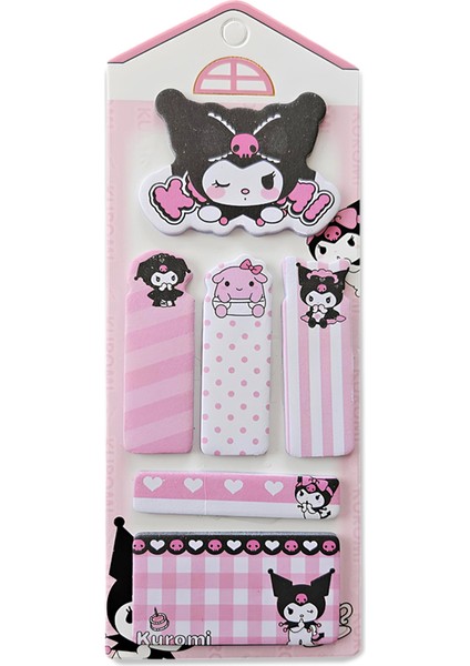 Kuromi Sanrio Disney Yapışkanlı Not Kağıdı Postit Pembe