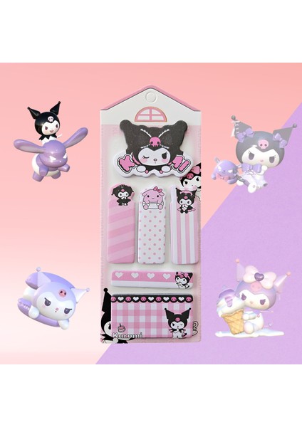 Kuromi Sanrio Disney Yapışkanlı Not Kağıdı Postit Pembe fiyatları