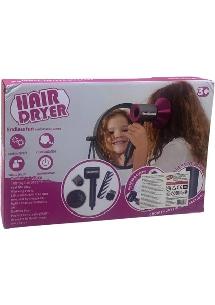 Aynalı Modern Saç Kurutma Makineli Kuaför Seti YF820D-2 fiyatları