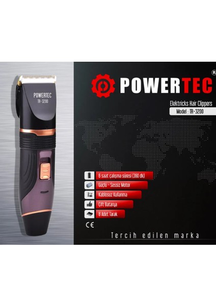 Tr 3200 Saç Kesim Makinası 2 Yıl Garantili fiyatları