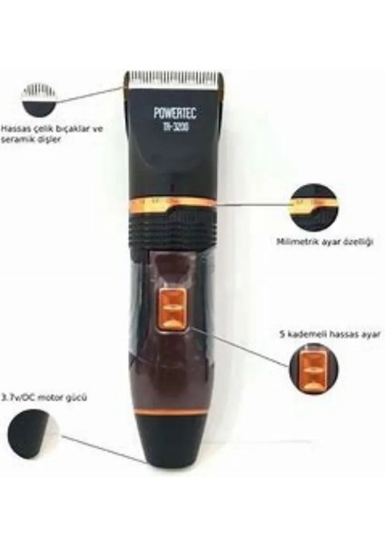 Tr 3200 Saç Kesim Makinası 2 Yıl Garantili modelleri