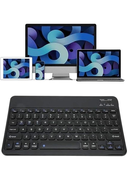 Bluetooth Şarj Edilebilir Mini Q Klavye Kablosuz Taşınabilir fırsatları