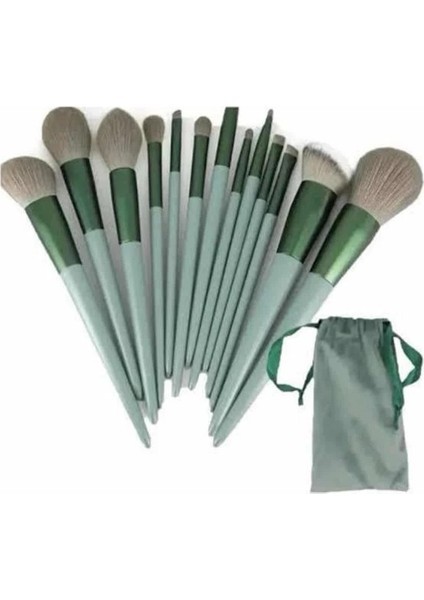 13 Parça Makyaj Fırça Seti Far Kontür Aydnlatıcı Fırçası Iz Bırakmaz Hafif ve Yumuşak fırsatları