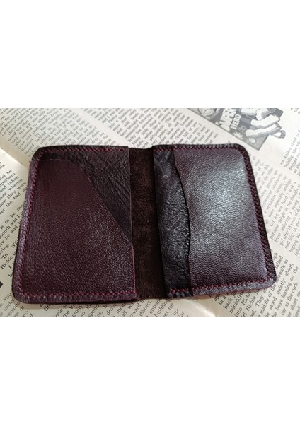 Hakiki Deri Üst Kalite Tamamen El Emeği Minimalist Cüzdan 15.5X10.5 cm Sda6 modelleri