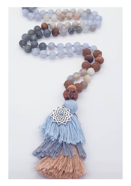 Taç Çakra 108 Mala Kolyesi