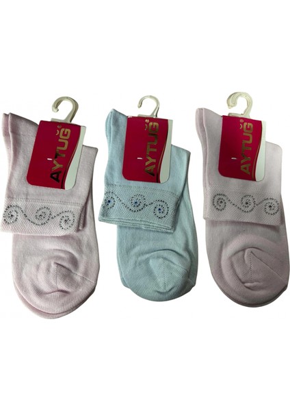 Aytuğ Taşlı Bayan Soket Çorabı 3 Adet 30320